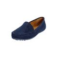 Wide Width Women's The Milena Moccasin by Comfortview in Navy (Size 8 1/2 W)