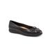 Women's Dellis Flat by Trotters in Black Croco (Size 11 M)