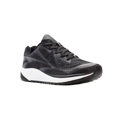 Wide Width Women's Propet One LT Sneaker by Propet® in Black Grey (Size 9 1/2 W)