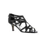 Wide Width Women's Flattery Pump by Easy Street® in Black Glitter (Size 7 W)