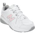 Women's The WX608 Sneaker by New Balance in White Pink (Size 9 B)