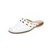 Extra Wide Width Women's The McKenna Mule by Comfortview in White (Size 8 1/2 WW)