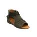 Extra Wide Width Women's The Payton Shootie by Comfortview in Dark Olive (Size 10 1/2 WW)