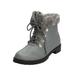 Wide Width Women's The Vylon Hiker Bootie by Comfortview in Grey (Size 7 W)