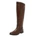 Women's The Malina Wide Calf Boot by Comfortview in Brown (Size 8 1/2 M)