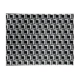Black/Gray 60 x 0.2 in Area Rug - East Urban Home Geometric Gray/Black/White Area Rug Polyester | 60 W x 0.2 D in | Wayfair