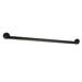 Kingston Brass Meridian Grab Bar Metal in Black | 2.81 H x 1.25 D in | Wayfair DR514320