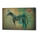 August Grove® Cheval Noir v3 by Ryan Fowler - Wrapped Canvas Graphic Art Print Metal in Brown/Green | 26 H x 40 W x 1.25 D in | Wayfair