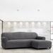 PAULATO by GA.I.CO. Stretch Sectional Sofa Slipcover - Italian Style & Quality - Mille Righe Collection (Right Chaise) | Wayfair mrigheLR-dgrey161