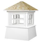 Gracie Oaks Auzenne Vinyl Cupola Vinyl/Wood/Metal/Copper in White | 49 H x 36 W x 36 D in | Wayfair F45EB81FA022411EAF0DEB06A4875B54