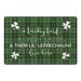 Green 1 x 18 x 27 in Kitchen Mat - The Holiday Aisle® Danwood A Lucky Lad & Sassy Lassie Kitchen Mat | 1 H x 18 W x 27 D in | Wayfair