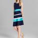 Anthropologie Dresses | $179 Anne Klein Dress Striped 10 J Crew Blue M | Color: Blue/White | Size: 10