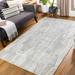 Sooke 8' x 10' Modern Handmde Jute Solid Beige/Light Gray/Medium Gray Area Rug - Hauteloom