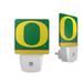 Oregon Ducks Primary Logo Stripe Design Nightlight 2-Pack