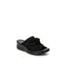 Wide Width Women's Smile Sandals by BZees in Black Mesh (Size 9 1/2 W)