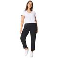 Plus Size Women's Soft Back-Elastic Trousers by ellos in Black (Size 26/28)