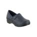 Extra Wide Width Women's Lyndee Slip-Ons by Easy Works by Easy Street® in Navy Tool (Size 12 WW)