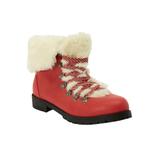 Wide Width Women's The Arctic Bootie by Comfortview in Pepper Red (Size 12 W)