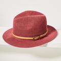 Anthropologie Accessories | Anthropologie Wyeth Tuli Corduroy Rose Fedora Hat | Color: Pink/Red | Size: Os