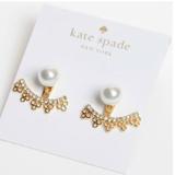 Kate Spade Jewelry | Kate Spade Gold Pearl Adjustable Earring Jacket | Color: Gold | Size: Os