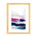 iCanvas Fuchsia Wave Part 1 by Spellbound Fine Art - Graphic Art Print Paper, Wood in Black/Blue/Pink | 24 H x 16 W x 1 D in | Wayfair