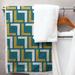 ArtVerse Jacksonville Microfiber Bath Towel Polyester in Green/Blue/White | 30 W in | Wayfair NFQ069-STWS30