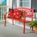 Red Barrel Studio® Araneli Cardinals Metal Garden Outdoor Bench redMetal | 34 H x 50 W x 21 D in | Wayfair A5753C65FD6B4AEEBA913E67369A3799