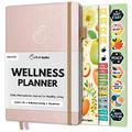 Life & Apples Wellness Planner - Food Journal and Fitness Diary with Daily Gratitude and Meal Planner for Healthy Living and Self-Care - Track Weight Loss Diet and Health Goals - Undated, Rose Gold