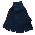 TCG London 100% Pure Cashmere Fingerless Gloves - Unisex - Navy Blue - Made in Scotland