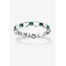 Women's Simulated Birthstone Heart Eternity Ring by PalmBeach Jewelry in May (Size 5)