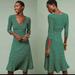 Anthropologie Dresses | Anthro Green White Striped Dress | Color: Green | Size: L