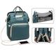 Baby Changing Bag、Multifunctional Diaper Bag Folding Nappy Portable Folding Crib Mommy Bag,Mother and Baby Bag