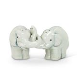 Mr. MJs Hugging Elephants Salt & Pepper Shaker Set Ceramic in Gray | 3 H x 3.5 W in | Wayfair AB-27-HUG/ELEPHANT