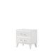 Everly Quinn 2 - Drawer Nightstand Wood in White | 23 H x 23 W x 16 D in | Wayfair A42FD2CE9F6F4F60A55EC9463C6505E4