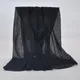Écharpe Hijab Musulmane à Paillettes Scintillantes pour Femme Noir Marine Solide 90cm x 2021 cm