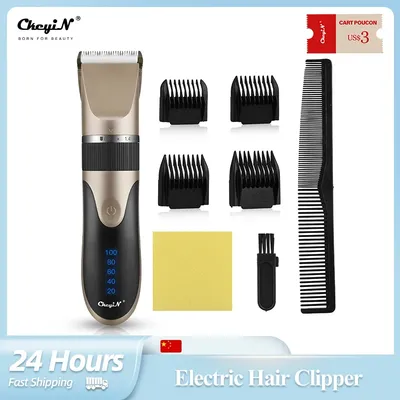 Ccontinent iN-Tondeuse à cheveux électrique professionnelle pour hommes machine de découpe de