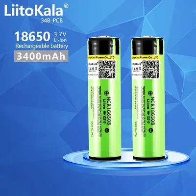 Chaude D'origine LiitoKala 18650 3400 mah NCR18650B 3.7 v 3400 mah 18650 Rechargeable au Lithium