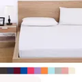 Juste de protection de matelas avec bande élastique drap de lit ajusté draps monochromes King