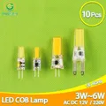 Ampoule LED COB G4 12/220V AC DC G9 3/6/10W éclairage de remplacement pour lustre à budgétaire