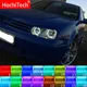 Multi-color RGB LED Angel Eyes Halo Ring Eye DRL RF télécommande pour Volkswagen VW Golf MK4 R32 VR6