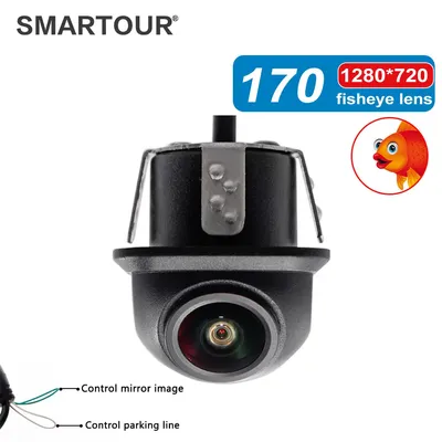 SMARTOUR – caméra de recul CCD CVBS NTSC HD grand angle 170 degrés vision nocturne fisheye