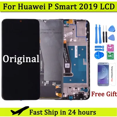 Bloc écran tactile LCD avec châssis pièce de rechange pour Huawei P Smart 2019 2019