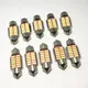 Ampoules LED C5W Super lumineuses 4014 SMD Canbus lampe de lecture d'intérieur 12V 31mm 36mm