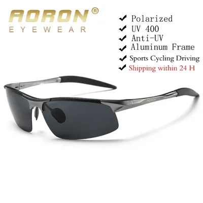 AORON – lunettes de soleil polarisées pour hommes monture en aluminium et magnésium lunettes de