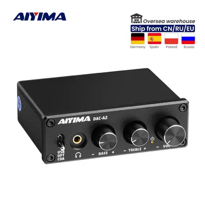 AIYIMA-Mini décodeur audio numérique HiFi 2.0 radiateur USB amplificateur de téléphone de sauna
