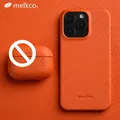 Melkco-Étui en cuir véritable de qualité supérieure pour iPhone coques de téléphone haut de gamme