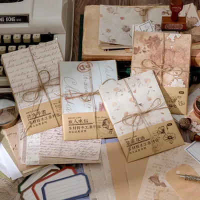 Journamm – papier à fleurs Vintage 30 pièces matériel de décoration pour cartes de Scrapbooking