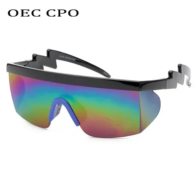 OEC CPO – lunettes de soleil Vintage pour hommes marque de styliste surdimensionnées pour