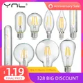 Ampoule LED à Filament Rétro Edison en Verre Vintage E14 C35 G45 A60 ST64 G80 G95 220V-240V