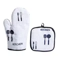 Gants de four antidérapants mignons résistants à la chaleur coussin isolant thermique pour BBQ ou